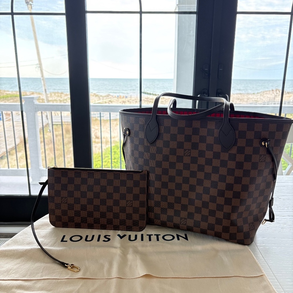 Louis Vuitton Neverfull MM Damier Ebene - 100% AUTHENTIC, PRISTINE CONDIT…